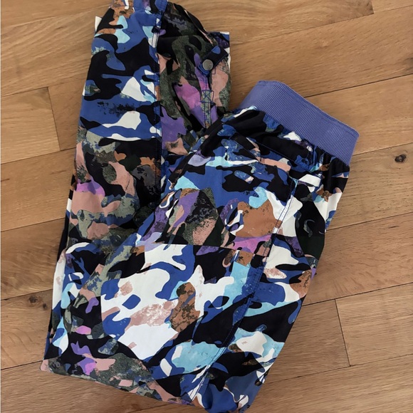 Free People FP Movement Camo Cargo Pants, Violet Splendor, - Picture 4 of 6